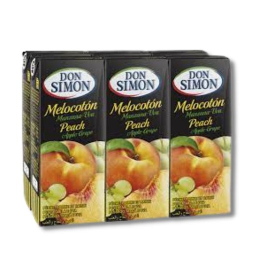 Zumo de Melocoton DON SIMON Pack 6 X 200 ML | Cash Borosa