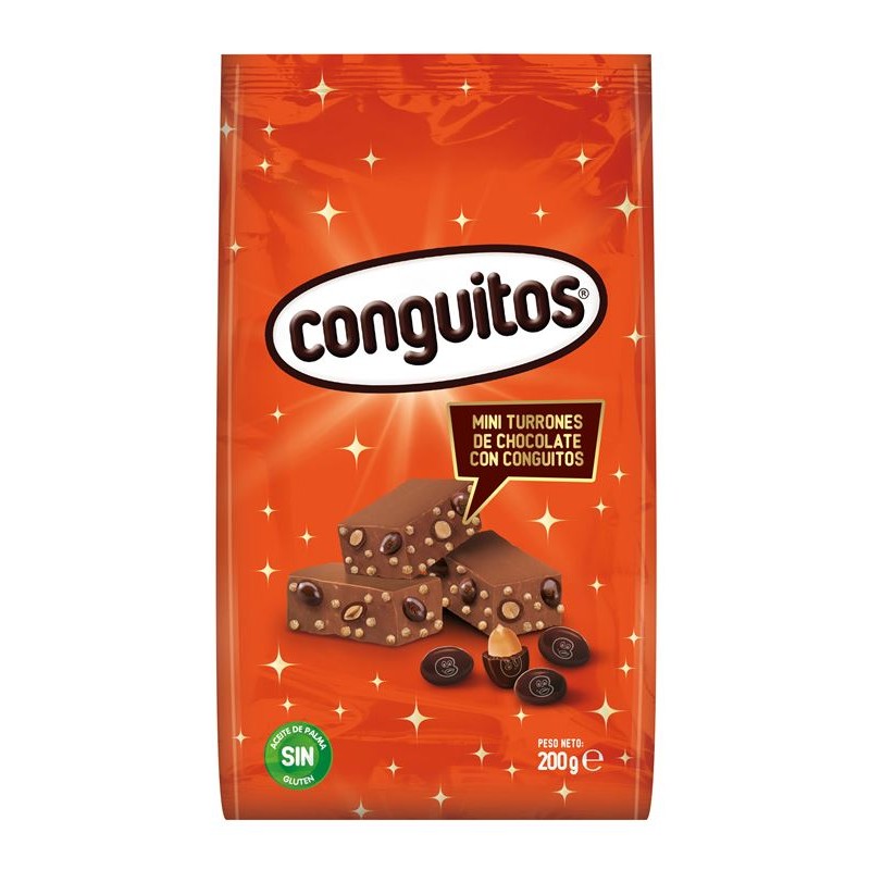 Conguitos Turron Crujiente Miniporciones 200 Gr | Borosa Market