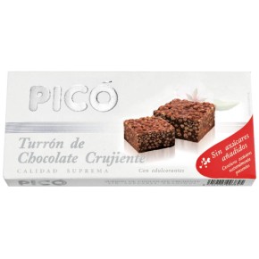 Turron de Chocolate Crujiente Sin Azucar  PICO 200 GR