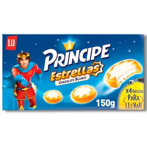 Galleta El PRINCIPE Estrellas Choco Blanco 150 GR