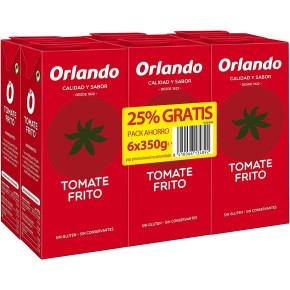 Tomate Frito ORLANDO  Brick 350gr  Pack 6