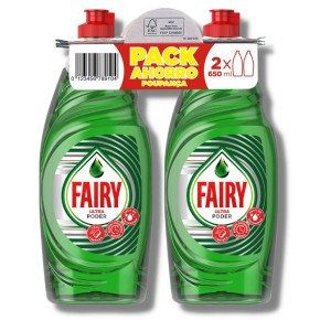 Lavavajillas Manual Ultra FAIRY 650 ML Pack 2 UND