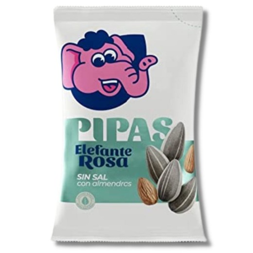 Pipa ELEFANTE ROSA Sin Sal Y Con Almendras 120 Gr | Cash Borosa