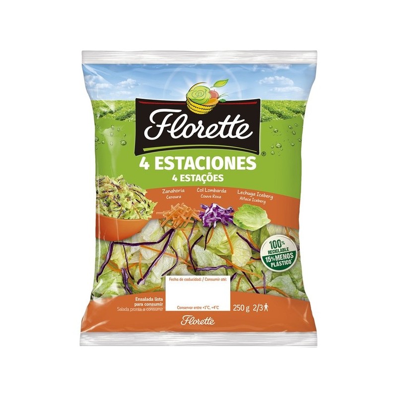 Ensalada FLORETTE 4 Estaciones 250 GR | Cash Borosa