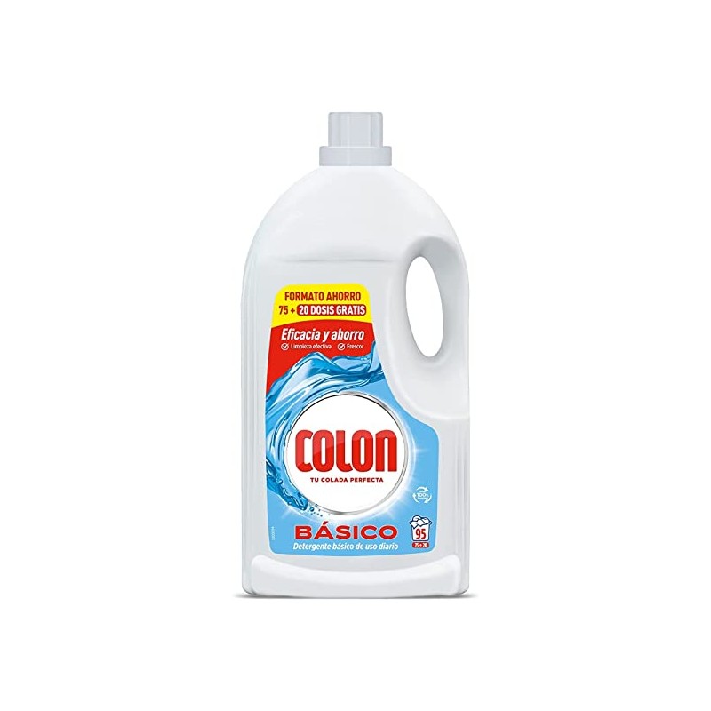 Detergente Ropa Gel Basico COLON 4.75 L 95 Dosis | Cash Borosa