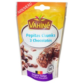 VAHINE Pepitas Chunks 3 chocolates 100 GR