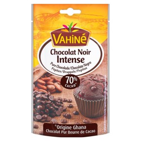 VAHINE Pepitas de Chocolate Negro 70% 100 GR