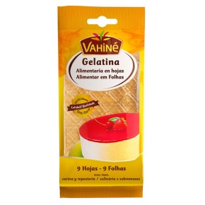 VAHINE Gelatina en hojas 17 GR