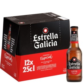 Cerveza Botellin ESTRELLA DE GALICIA Pack 12 X 25 CL