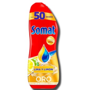 Lavavajillas Maquina SOMAT Gel Oro LimaLimon1080ML