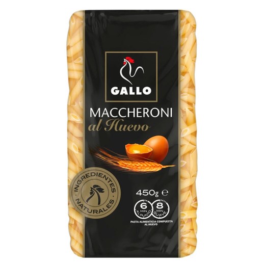 Maccheroni al Huevo GALLO 450 GR | Cash Borosa