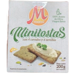 Minitostas con Cereales MONTI 200 GR