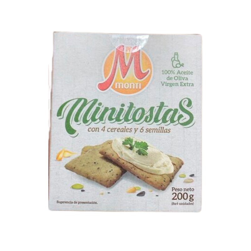 Minitostas con Cereales MONTI 200 GR | Cash Borosa