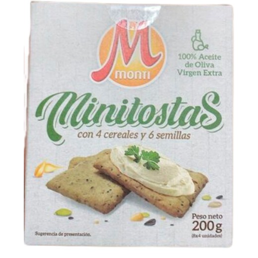 Minitostas con Cereales MONTI 200 GR | Cash Borosa