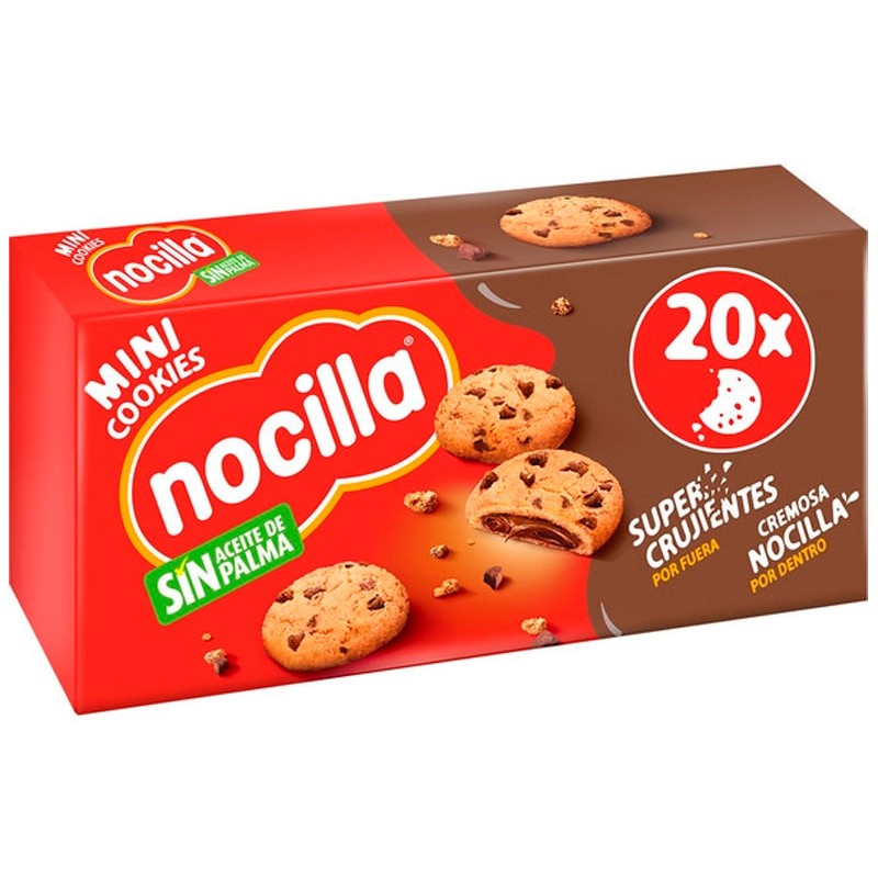 Galleta NOCILLA Mini Cookies Rellenas Chocolate 160 GR | Borosa Market