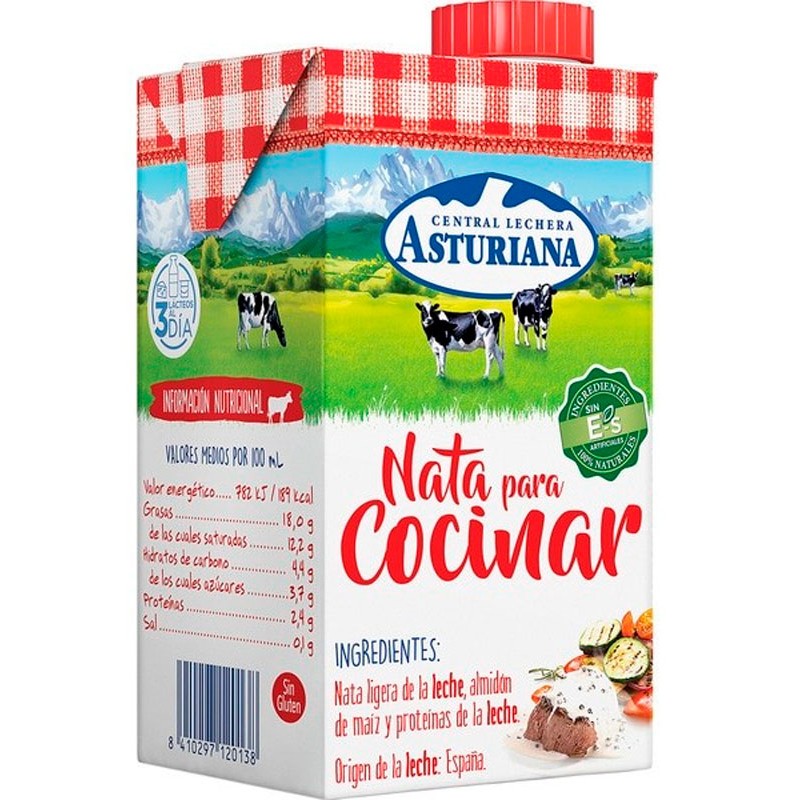 Nata Cocina Ligera ASTURIANA 500 ML | Borosa Market