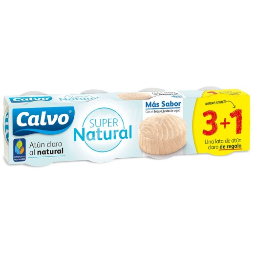 Atun Claro al Natural CALVO 3 + 1 | Cash Borosa