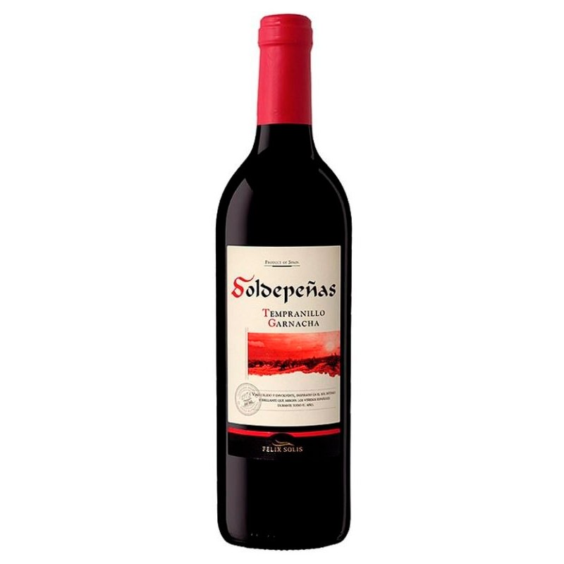 Vino Tinto Tempranillo Garnacha SOLDEPEÑAS 1 L | Cash Borosa