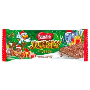 Turron de Chocolate Blanco Jungly  NESTLE 229 GR