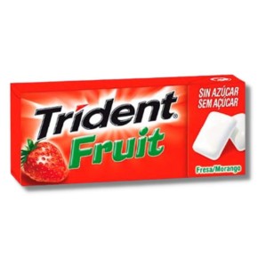 Chicles TRIDENT Fruit Fresa 24 UND