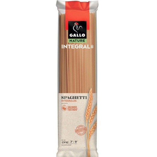 Spaghettis Integral GALLO Nature 450 GR | Cash Borosa