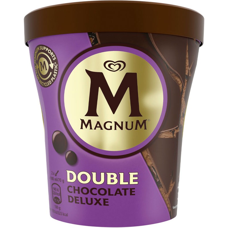 Helado Tarrina MAGNUM Double Chocolate 440 ML | Cash Borosa