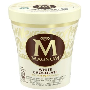 Helado Tarrina MAGNUM Chocolate Blanco & Cookies 440 ML