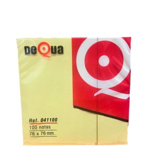 Notas Adhesivas  Dequa 75X75 pack 100 Und