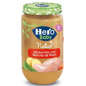 Tarrito Verduras Pavo HERO 235 GR