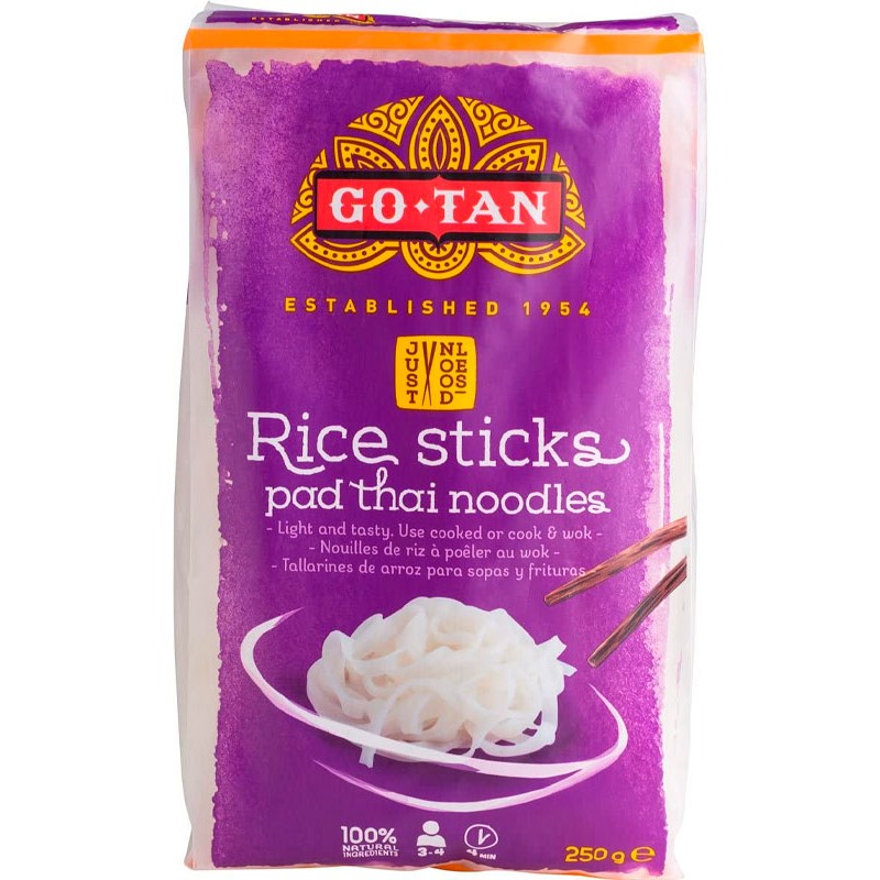 Fideo Oriental GO-TAN Tallarines Arroz Medium  250 GR | Borosa Market