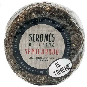 Queso Semicurado SERONES Cabra Tomillo 500 Gr Aprox