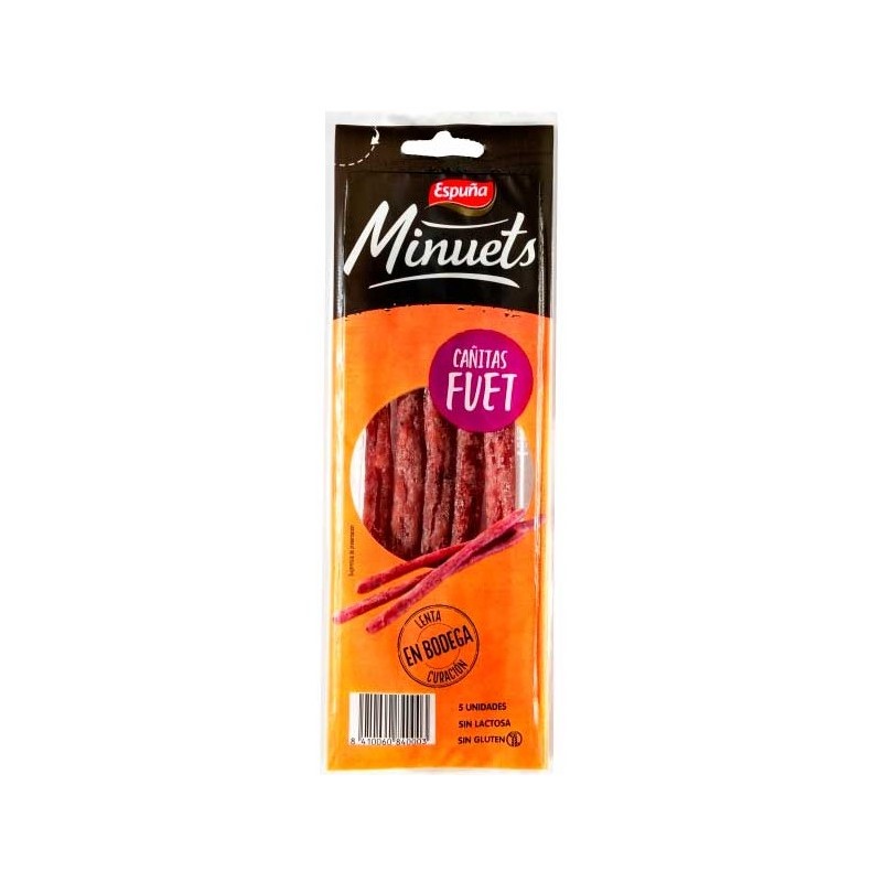 Cañitas Minuets Fuet ESPUÑA 50 GR | Cash Borosa