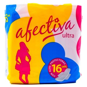 Compresa AFECTIVA Ultra Alas 16 UND