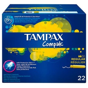 Tampon TAMPAX Compak Regular 22 UND