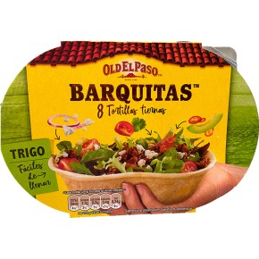 Tortilla Trigo Barquitas Mexicanas OLD DEL PASO 8 Und 193 Gr