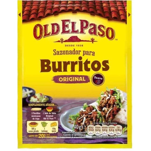 Sazonador Burritos OLD DEL PASO 40 GR | Cash Borosa