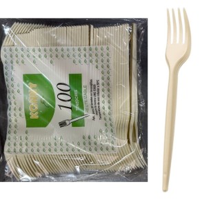 Tenedor Plastico Pack 100 Und