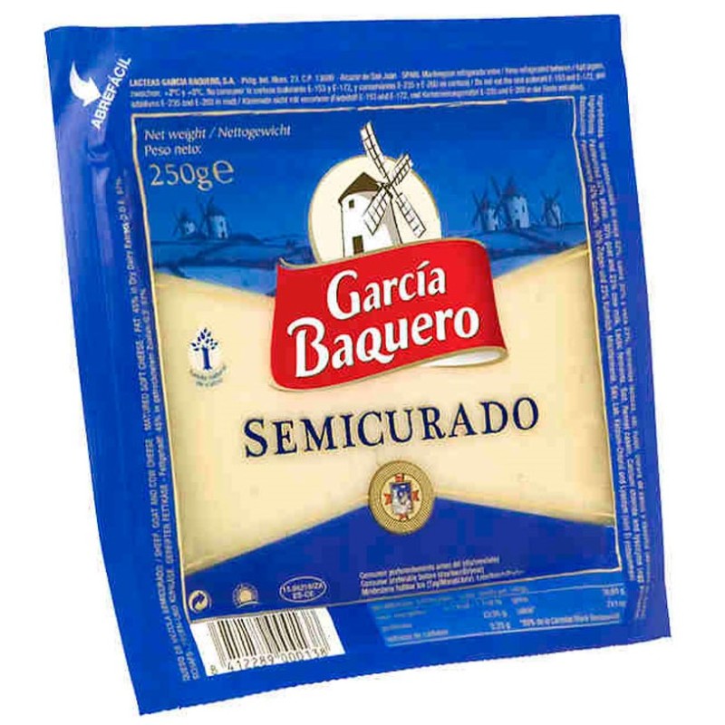 Queso Siempre Tierno GARCIA BAQUERO Ya Cortado 250 GR | Cash Borosa