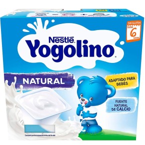 Postre Yogolino Natural NESTLE Pack 4 X 100 GR