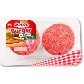 Burger Cerdo con Ajo y Perejil EL POZO 360 GR