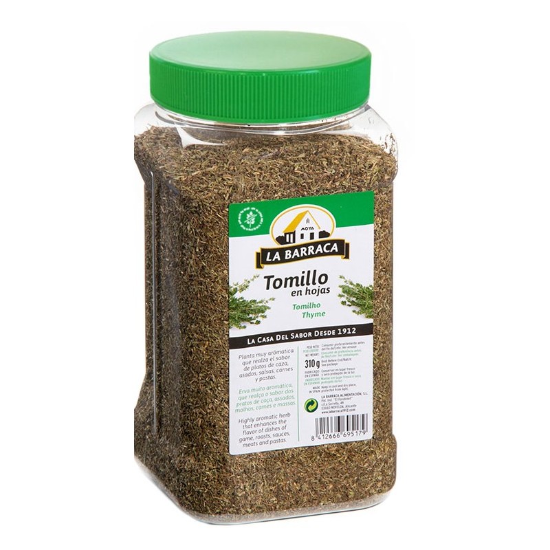 Tomillo Hoja BARRACA Tarro Granel 340 GR | Cash Borosa