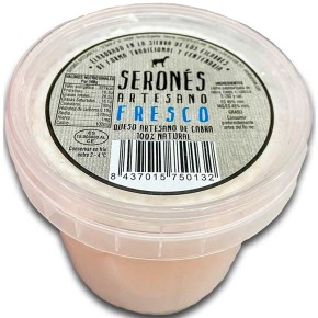 Queso Fresco SERONES Cabra 400 GR Aprox