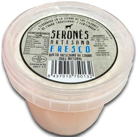 Queso Fresco SERONES Cabra 400 GR Aprox | Cash Borosa