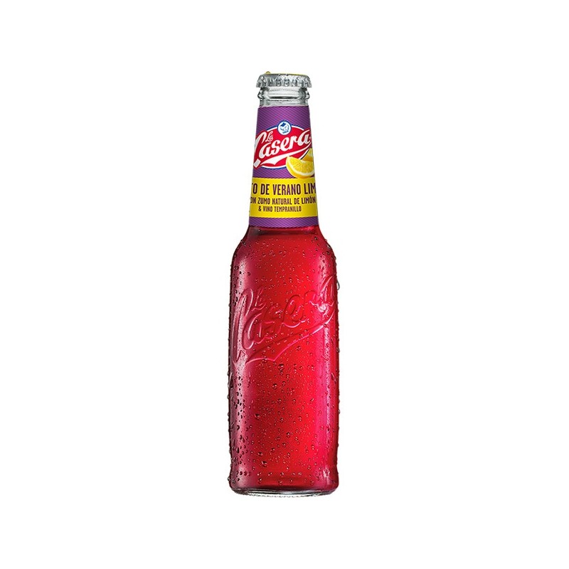 Tinto de Verano LA CASERA Limon Botellin 27 Cl | Cash Borosa