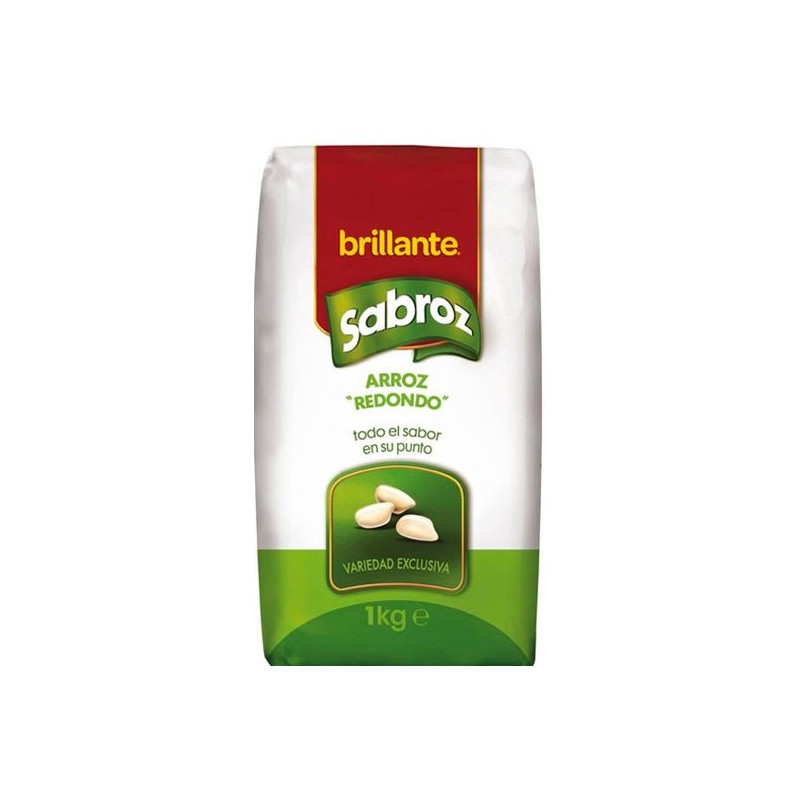 Arroz Redondo BRILLANTE  Sabroz 1 KG | Cash Borosa