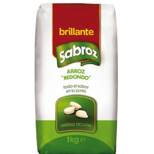 Arroz Redondo BRILLANTE  Sabroz 1 KG | Cash Borosa