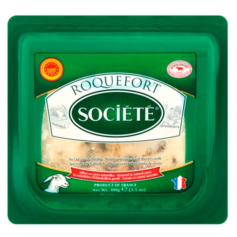 Queso Roquefort SOCIETE 100 GR | Cash Borosa