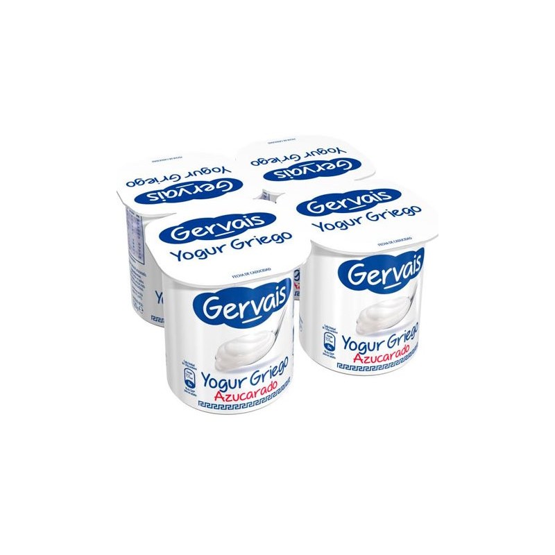 Yogur Griego Natural Azucarado GERVAIS  X4 | Cash Borosa