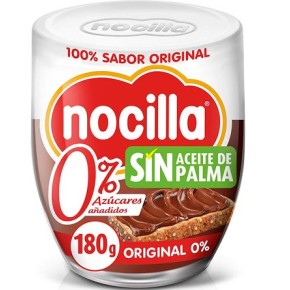 Crema de Cacao NOCILLA Zero 2 Sabores 180 GR