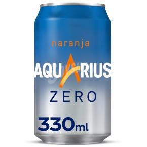 Bebida Isotonica Naranja AQUARIUS Zero Lata 33 CL